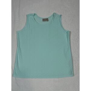 Chico's Light Teal Tank in Chico's sze 3